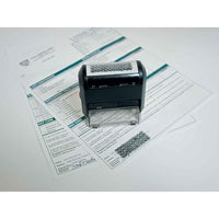 Deluxe Self Inking Privacy Stamp, 2 x 3/4", Black Ink (W102182-1)-Black Ink Only