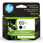 HP 65XL Black High Yield Original Ink Cartridge (N9K04AN)-High-yield ink cartridge, up to 300 pages