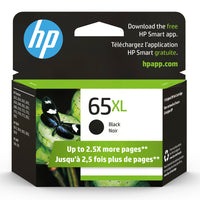 HP 65XL Black High Yield Original Ink Cartridge (N9K04AN)-High-yield ink cartridge, up to 300 pages