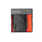 Champs Leather RFID Zip Case Wallet - Black-RFID theft protection featuring a thin lining designed to help prevent electronic  theft RFID theft protection featuring a thin lining designed to help prevent electronic  theft