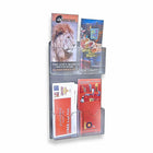 Azar Displays Wall Mount Brochure Holder, 2 Pack (252063)-Brochure Holder