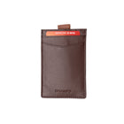 Champs Leather RFID Smart Tap Wallet - Brown-Genuine Leather