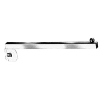 Wamaco 12" Slatwall Straight Arm, White, 10 Pack-Rectangular fixture ideal for hanging clothing and other merchandise