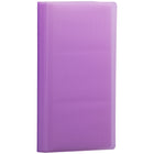 JAM Paper 72-Card Capacity Business Card Book - 4" x 7-1/4" - Purple-English only packaging