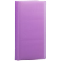 JAM Paper 72-Card Capacity Business Card Book - 4" x 7-1/4" - Purple-English only packaging