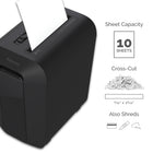 Fellowes Powershred LX65 Cross Cut Shredder-Patented SafeSense Technology stops shredding when hands touch the paper opening for superior protection