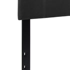 Flash Furniture Bedford Tufted Upholstered Queen Size Headboard - Black Fabric-Black Fabric Upholstery