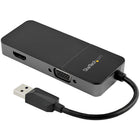 Startech USB 3.0 to HDMI and VGA Adapter 4K/1080p USB Type-A Dual Monitor Multiport Adapter Converter-Adapter