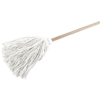 Globe 12oz Synthetic Yacht Mop with 54" Wood Handle, 6 Pack (4016)-Made from Anti-Shrink Synthetic Blended Yarns