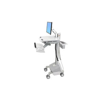 Ergotron SV42-6202-1 Styleview Life Powered Cart With LCD Arm-Grey/white polished/aluminum, plastic, aluminum, zinc-plated steel