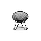 Plata Import Acapulco Rocker, Black (WR-1350-R-B)-Accent Chair
