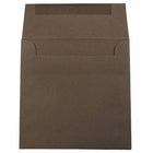 JAM Paper 6.5" x 6.5" Square Envelopes, Chocolate Brown, 25 Pack (227912746)-Brown paper envelopes