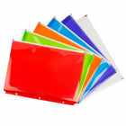 JAM Paper Plastic 3 Hole Punch Binder Envelopes with Zip Closure Letter Booklet - 9.75" x 13" - Assorted - 6 Pack -Size: Letter (9.75" L x 1.25" W x 13" H), Great for storing receipts, coupons, bank slips, folded documents, pens, and more! 