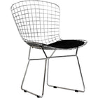 Nicer Furniture Bertoia Style Wire Side Chair - Black - 2 Pack-Dining Chair