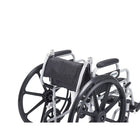 Drive Medical Poly Fly Transport Chair with Swing away Footrest, 18" Seat Size-All-aluminum frame