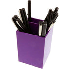 JAM Paper Plastic Pen Holder, Purple (341PU)-Features two slots to fit all of your writing instruments.
