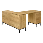 Monarch Specialties 7491 60" Computer Desk - Light Oak L-Shaped Corner-7