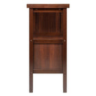 Winsome Diego Buffet/Sideboard Table-Drawer inside is 16.37"W x 11"D x 2.3"H.  Solid/Composite wood in Walnut finish. Assembly Required.