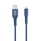 General Supply Goods + Co MFI 10ft Vegan Leather Lightning Charging Cable - Navy-Sleek and tangle free