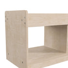 Flash Furniture Bright Beginnings Commercial Grade Modular Wooden Classroom 2 Sided, 3 Section, Open Storage Unit? - Natural-Raised Upper Edges Prevent Items From Falling Off