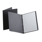 Oxford Report Cover with Embossed Border and Panel - Letter Size - Black-Identify your presentations quickly and easily with the enclose adhesive labels