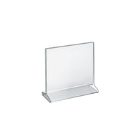 Azar Displays 8.5" x 8.5" Horizontal Top Load Acrylic Sign Holder, Clear, 10 Pack (142717)-Perfect for schools, businesses, homes, and retail stores
