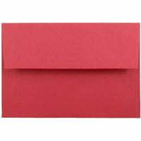 JAM Paper A8 Invitation Envelopes, 5.5 x 8.125, Brite Hue Red Recycled, 1000 Pack (27799B)-Christmas red