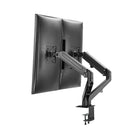 Uplite Dual Monitor Gas Spring Desk Mount Stand, Fully Adjustable, Up to 32", Black-Dual monitor arms allow you to twist and turn your monitors. Great for team work and individuals.