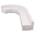 Flash Furniture HERCULES Alon Series Melrose LeatherSoft Reception Configuration - 5 Piece - White-Contemporary Reception Set