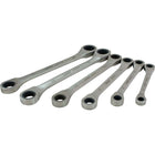 Gray Tools 6 Piece Metric, Double Box Fixed Head, Ratcheting Wrench Set, 8x9mm-17x19mm-Contains Sizes: 8 x 9mm, 10mm x 11mm, 12 x 13mm, 14 x 15mm, 16 x 18mm, 17 x 19mm.