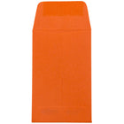 JAM Paper #1 Coin Envelopes, 2.25 x 3.5, Brite Hue Orange Recycled, 100 Pack (352627815g)-Size: 2 1/4" x 3 1/2" (#1)