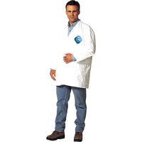 Tyvek Protective Clothing, Lab Coat, SAV173, 12 Pack-LAB COAT Snaps 2 Pockets, Collar