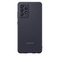 Samsung Silicone Cover Case for Samsung Galaxy A52 - Black-Black