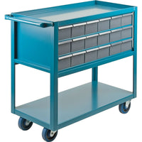 Kleton Drawer Shelf Cart, Cart Material: Steel, Capacity: 1200 Lbs., No. of Drawers: 18-Capacity: 1200 lbs.