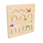 Flash Furniture Bright Beginnings Commercial Grade STEAM Wall Activity Board with Natural Finish and Multicolor Accents-Ideal for Freestyle Floor Play