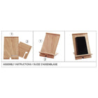 Cathay Importers Bentwood KD Cell Phone Stand - Light Brown-Ideal gift for birthdays, Christmas, and any occasion