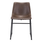 Zuo Behovia Dining Chair, Vintage Espresso-30.8H x 19W x 22.5D
