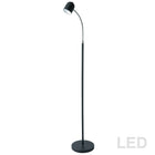 Dainolite 5W LED Floor Lamp, Satin Black Finish (123LEDF-BK)-Floor Lamp