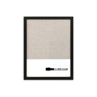 Quartet Home Decor Magnetic Dry-Erase Combination Grid Board - 14"H x 11"W - Black-Post reminders or write on the magnetic side, pin up notes on the tackable side