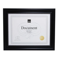 kieragrace Lucy Document Frame, 8.5" x 11", Black, Silver Beading, 12 Pack-Holds 8.5x11" document