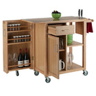 Winsome Wood Douglas Kitchen Cart (89443)-Features a lockable swing-door cabinet