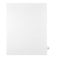 Mark Maker Legal Exhibit Index Tab White Single Tabs, 1/15th Cut, Letter Size, No Holes, Number 89, 25 Pack-White Single Tabs, 1/15th Cut