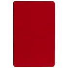 Flash Furniture Mobile 24"W x 48"L Rectangular Thermal Laminate Activity Table - Red-Scratch and Stain Resistant Surface
