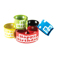 Teacher Created Resources Polka Dots Happy Birthday Slap Bracelets, 60 Pack-Slap bracelets fit most wrist sizes.
