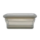 Minimal Silicone Food Storage Container - Grey - 660ml - Set of 2-Heat and freeze resistant