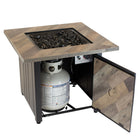 Endless Summer 30" The Harper Square Gas Fire Pit-Hidden control panel