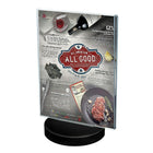 Azar Displays Round Base Vertical Sign Holder, 10 Pack (108714)-Dimensions: 11" H x 8.5" W