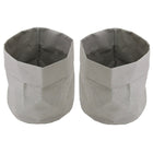 Cathay Importers Eco-Friendly Paper Round Storage Organizer, 7"W x 7"D x 6.5"H, Grey, 2 Pack-Dimensions: 6.5" H x 7" W x 7" D