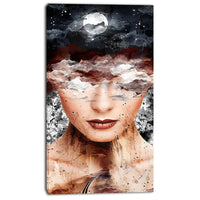 Designart Nightwalker Street Art Canvas Artwork, (PT3606-20-40)-Print