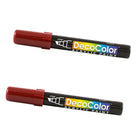 Marvy Uchida Chisel-Tip Acrylic Paint Marker - English Red - 2 Pack-Colour: English Red
